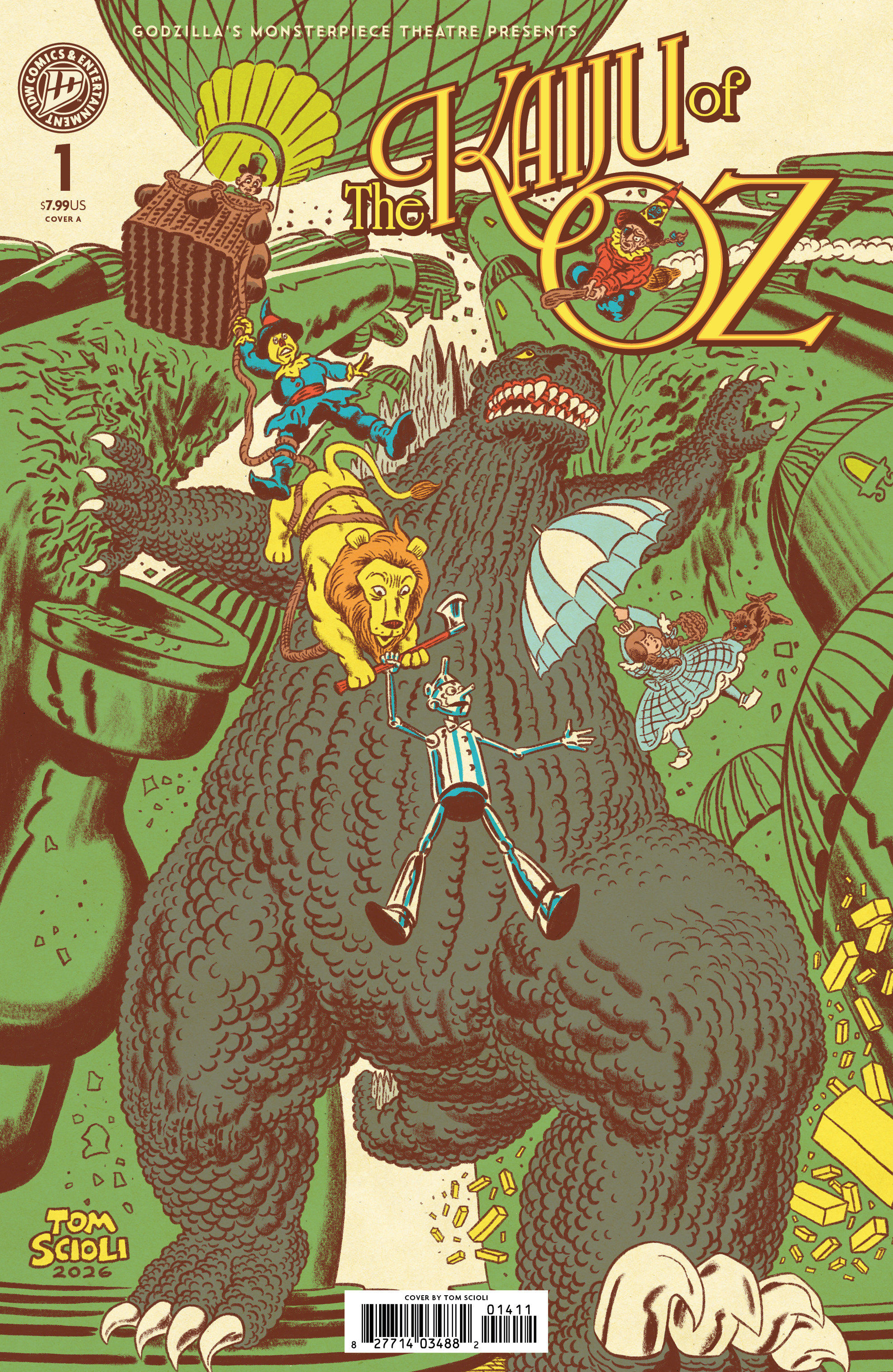 Godzilla’s Monsterpiece Theatre Presents: the Kaiju of Oz Cvr A (Scioli)