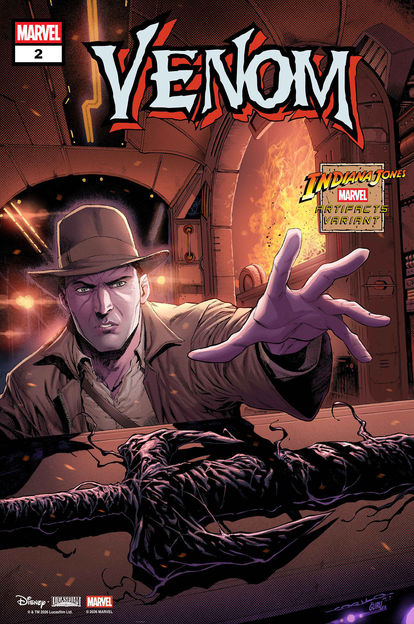 Venom #2 Coello Indiana Jones Marvel Artifact Var