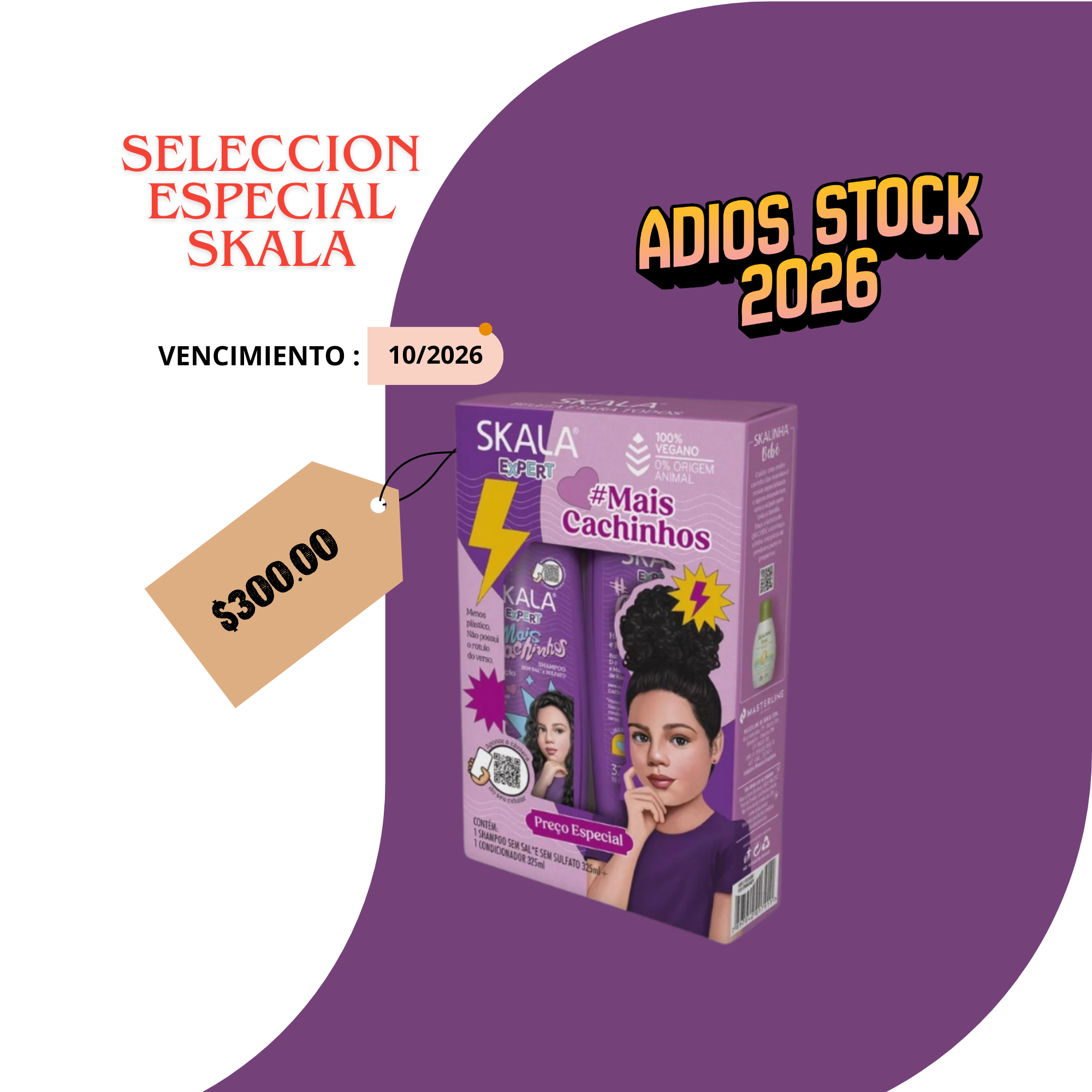 Duo Shampoo y Acondicionador Mas Cachos Kids