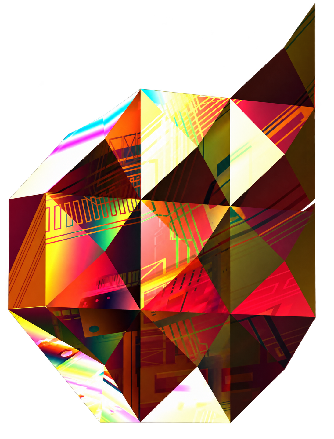 Domearc özgün renkli geometrik logosu