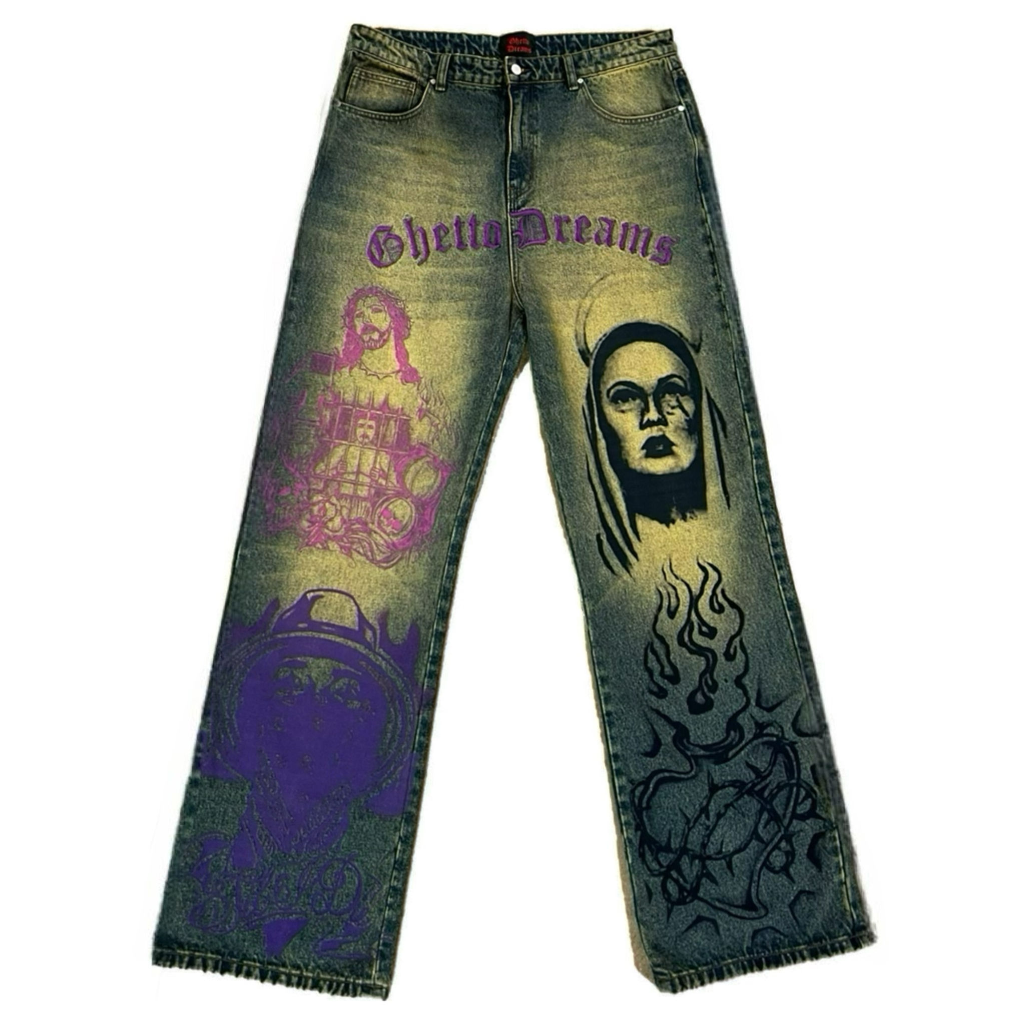 WHEN THUGS CRY PURPLE DENIM 