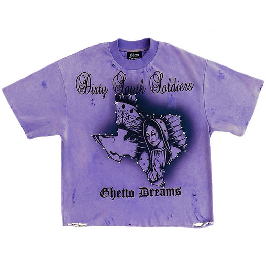DIRTY SOUTH SOLDIERS HEAVYWEIGHT SUN FADED TEE | GHETTO DREAMS