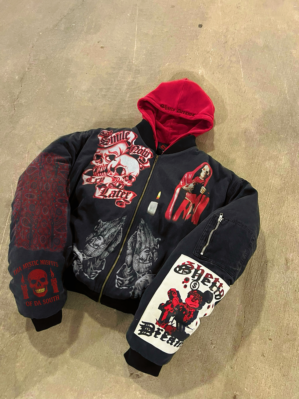 Thumbnail: MYSTIC MISFIT BL00DY BOMBER HOODED JACKET 