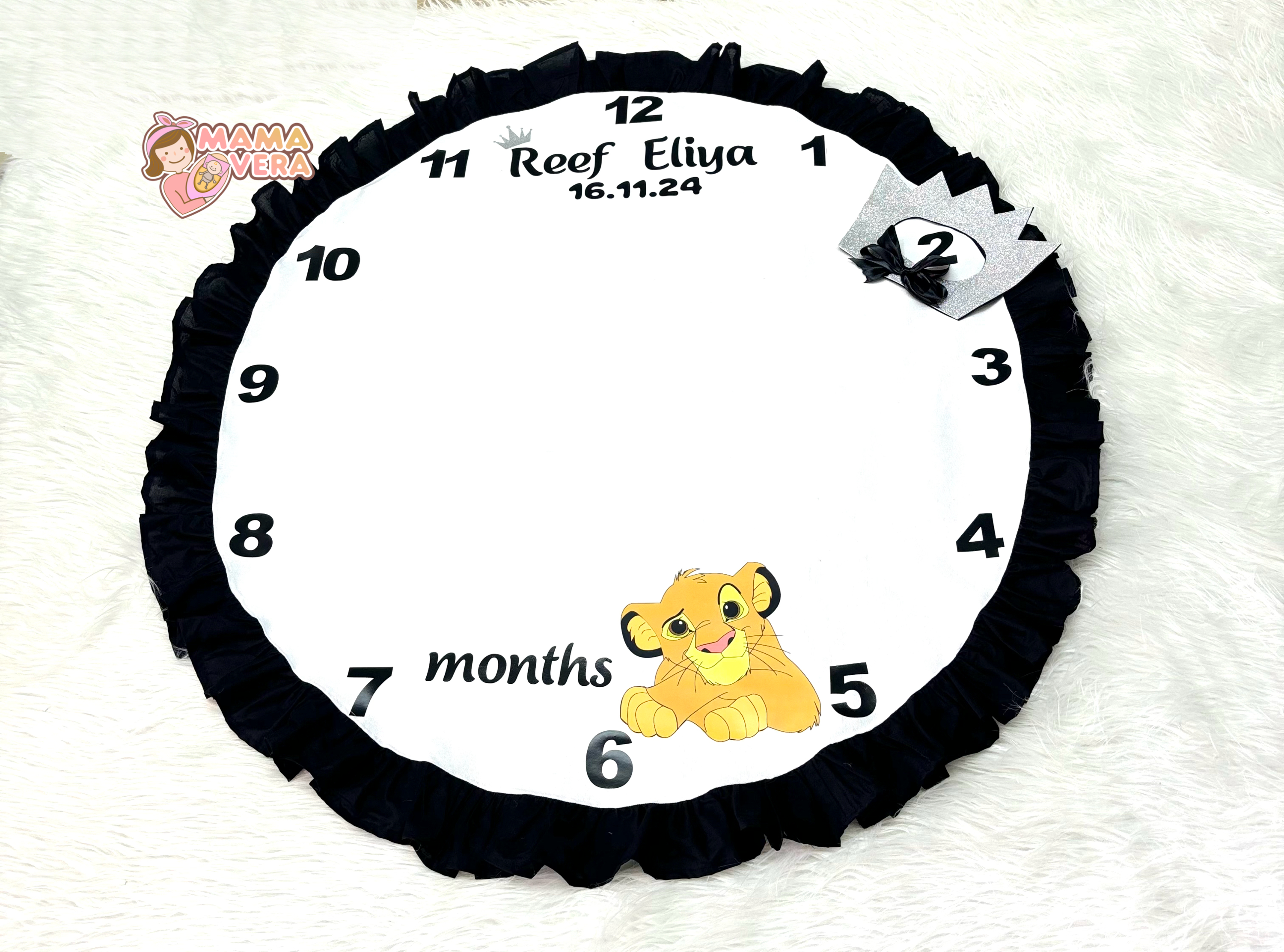 שמיכת חודשים ,שמיכת צילום ,מתנה לתינוק