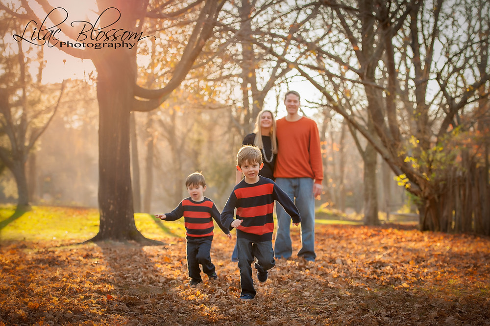 Fall and holiday family portraits on location on Long Island