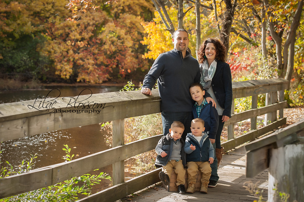 Fall and holiday family portraits on location on Long Island
