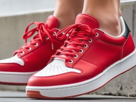 Nice pair of freshly cleaned sneakers.