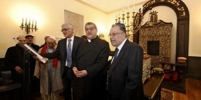 Visita Cardinale alla Com Ebraica