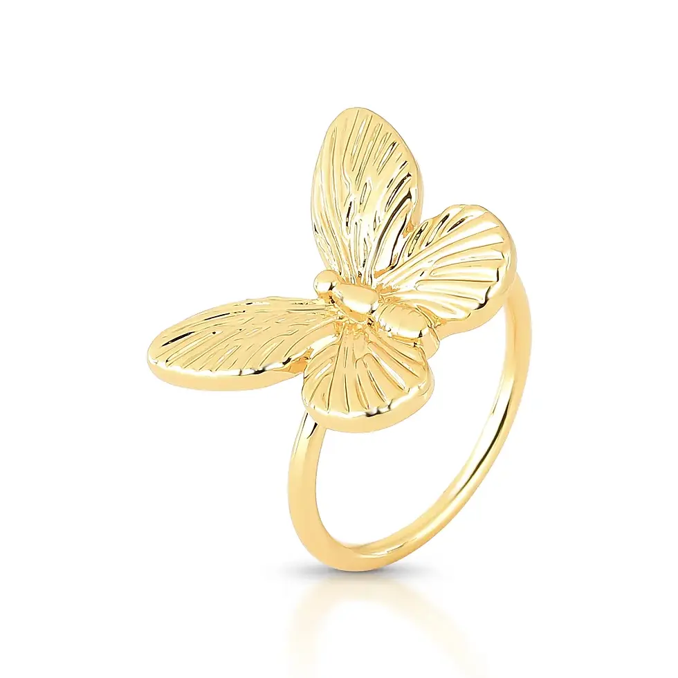 Miniatura: ANEL DOURADO BUTTERFLY