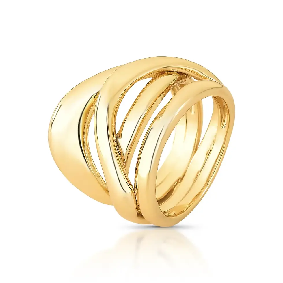 Miniatura: ANEL DOURADO STATMENT
