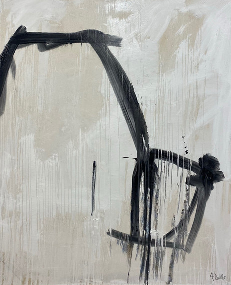 Alyssa Dabbs (b.1998). Crane. Oil on canvas, 120 x 100 cm.