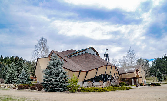 Evergreen Christian Church exterior of building. Evergreen Christian Church welcomes all who are seeking a spiritual home to our inclusive community. We are an Open & Affirming congregation. ECC is a LGBTQ+ friendly church in the foothills near Denver Colorado, a LGBTQIA+ accepting church in Evergreen Colorado and an inclusive church. Evergreen Christian Church a Disciples of Christ Church in Evergreen, CO near Conifer, Golden, Kittredge, Morrison, Idaho Springs, Georgetown, Bailey. Denver antiracist church, Evergreen antiracist church, gay friendly church in Colorado. ECC offers an Evergreen, CO wedding venue, wedding ceremony site, and meeting space in the Colorado foothills. Rev Brandon Proffitt is the pastor.