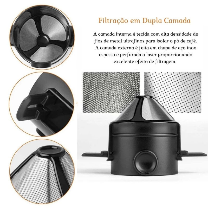 Miniatura: Filtro Permanente para Café Portátil 