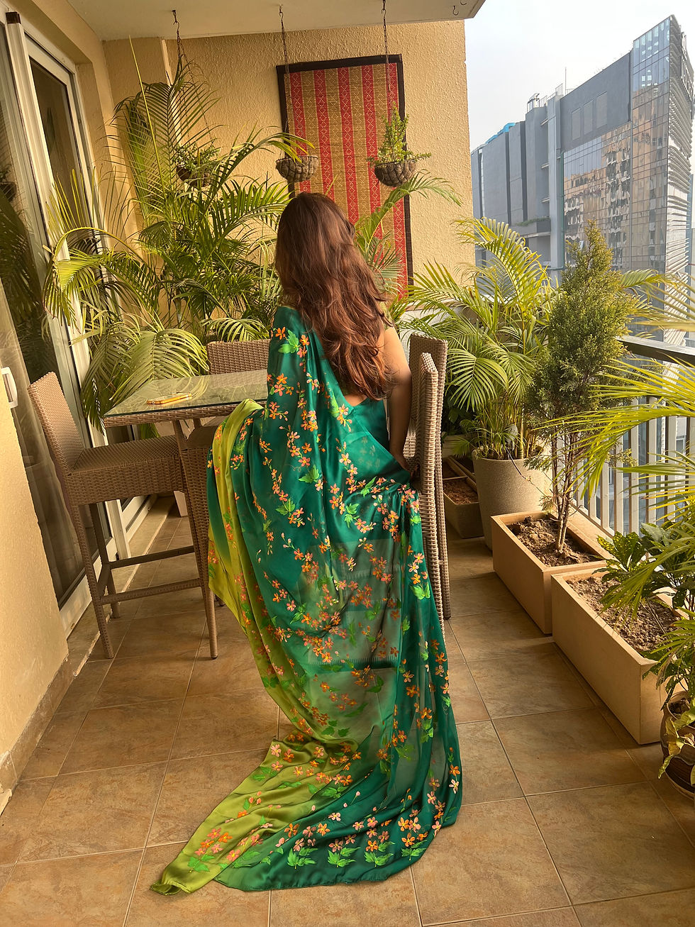 Thumbnail: Ombre Hand-painted Sari