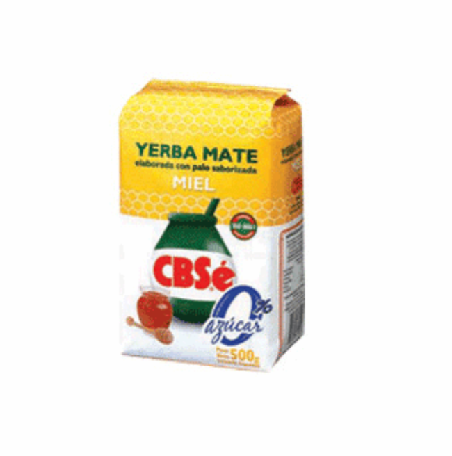 Yerba Mate CBSé con Miel 500 Gr