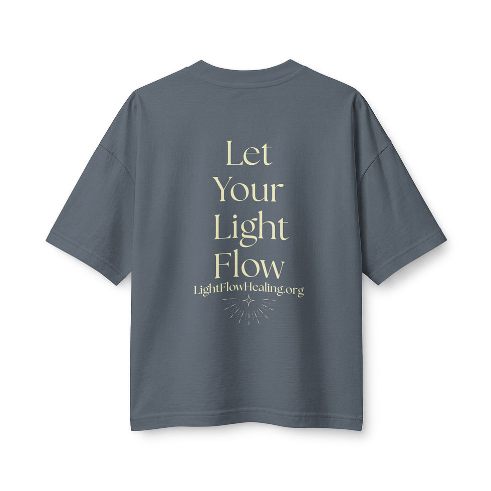 Thumbnail: Heavy Weight Women's Tee - Let Your Light Flow
