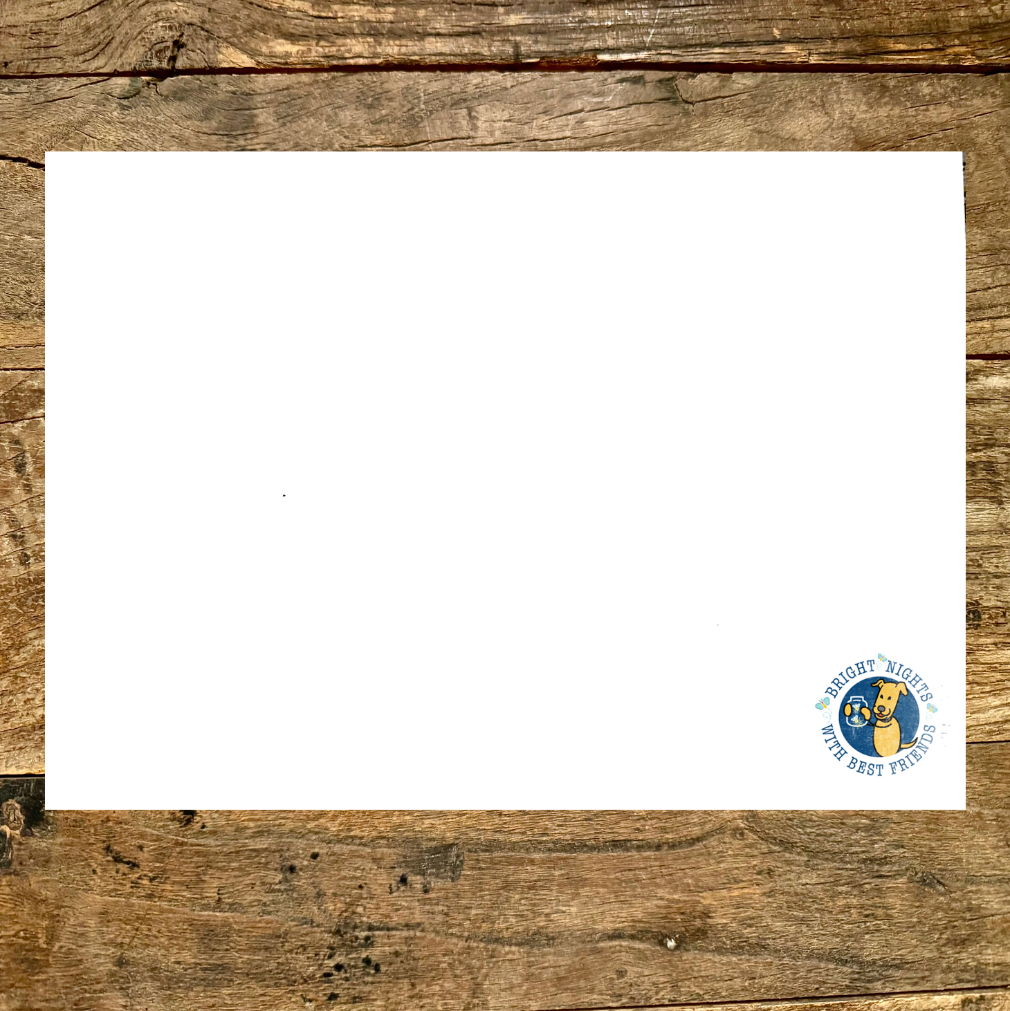 Bright Nights Best Friends Notecards