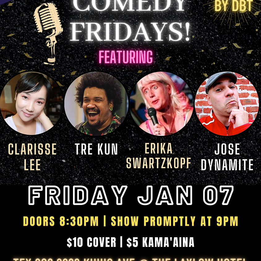 Live Comedy Fridays 1/07/22