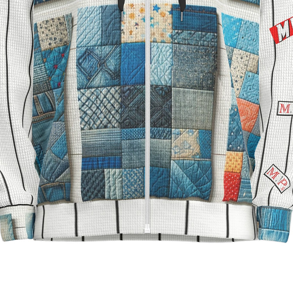 Thumbnail: Jean Patches Thermal Zip Hooded Sweatshirt