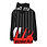 Thumbnail: Black Pinstripe Men's Hooded Zipper Windproof Jacket