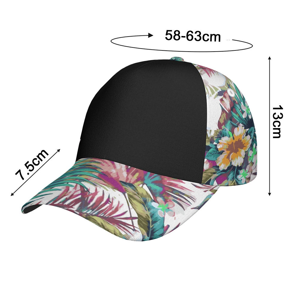 Thumbnail: Purple and Green Leaf Peaked Cap