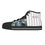 Thumbnail: White Pinstripes and Jean Quilt Black Sole Shoes