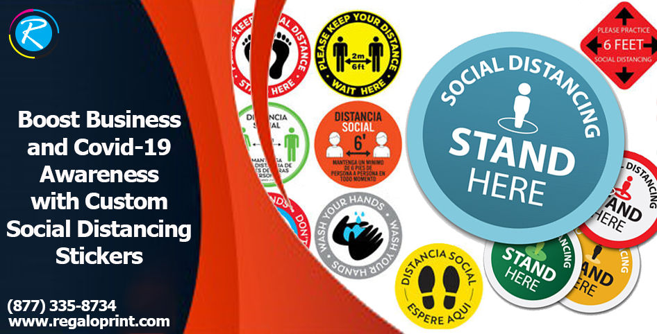 Social Distancing Stickers