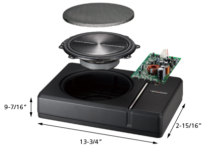 Thumbnail: Wired remote controller Class D Amplifier (W)13-3/4" x(H) 2-15/16" x (D)9-7/16"