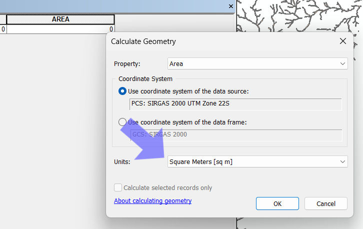 Escolha a unidade de saída.