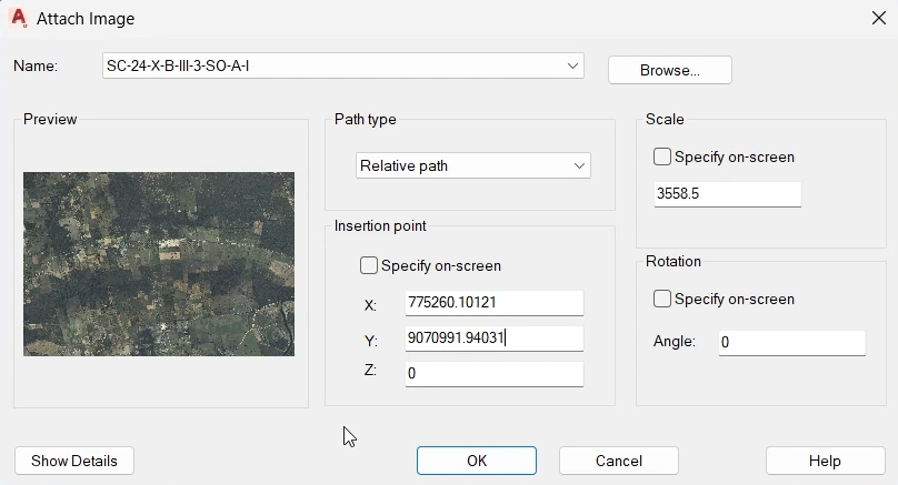 Valores substituídos