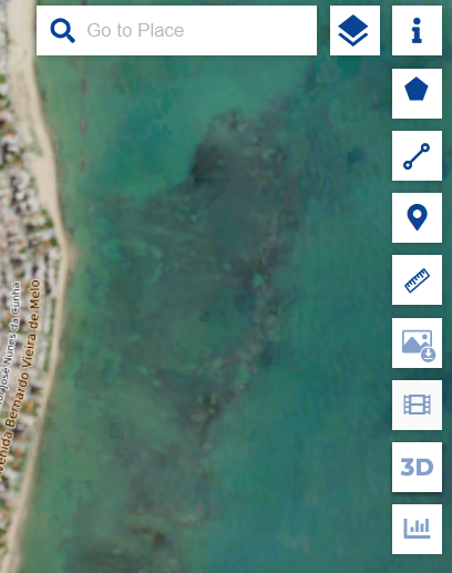 Controles disponíveis no Copernicus Browser.