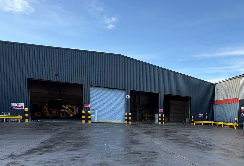 The completed steel building for Plan B Solutions in Cardiff.