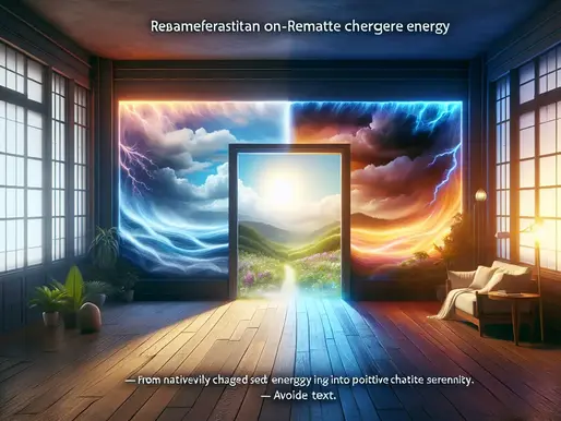 Colorful swirls around a mystical doorway