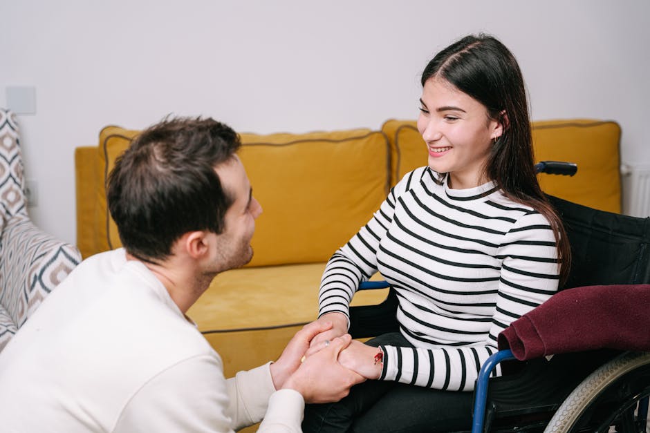 How Spiritual Awakening Guidance Can Transform Your Relationships, a couple holding hands and communicating effectively.