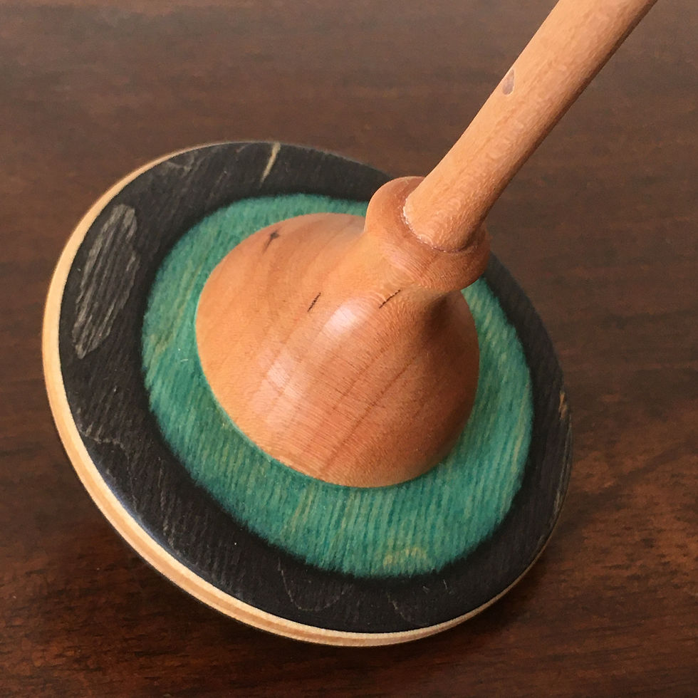 Thumbnail: Wooden spinning tops from skateboards