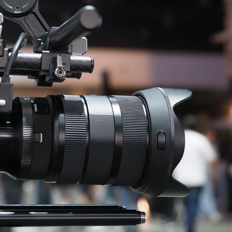 A high-quality camera shot indicating digital media production services