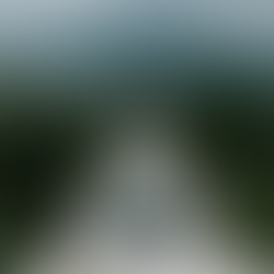 Meditationskuppel auf einem Dach im Beatles Ashram umgeben von üppigen grünen Bäumen in den Bergen.