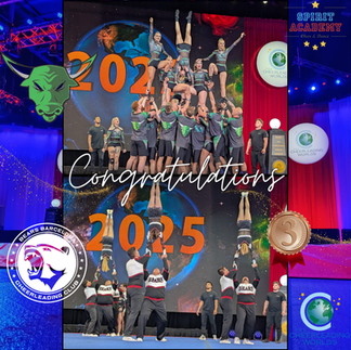 Barcelona Bears et Bulls Business Cheer se sont envolés aux Cheerleading Worlds avec Spirit Academy