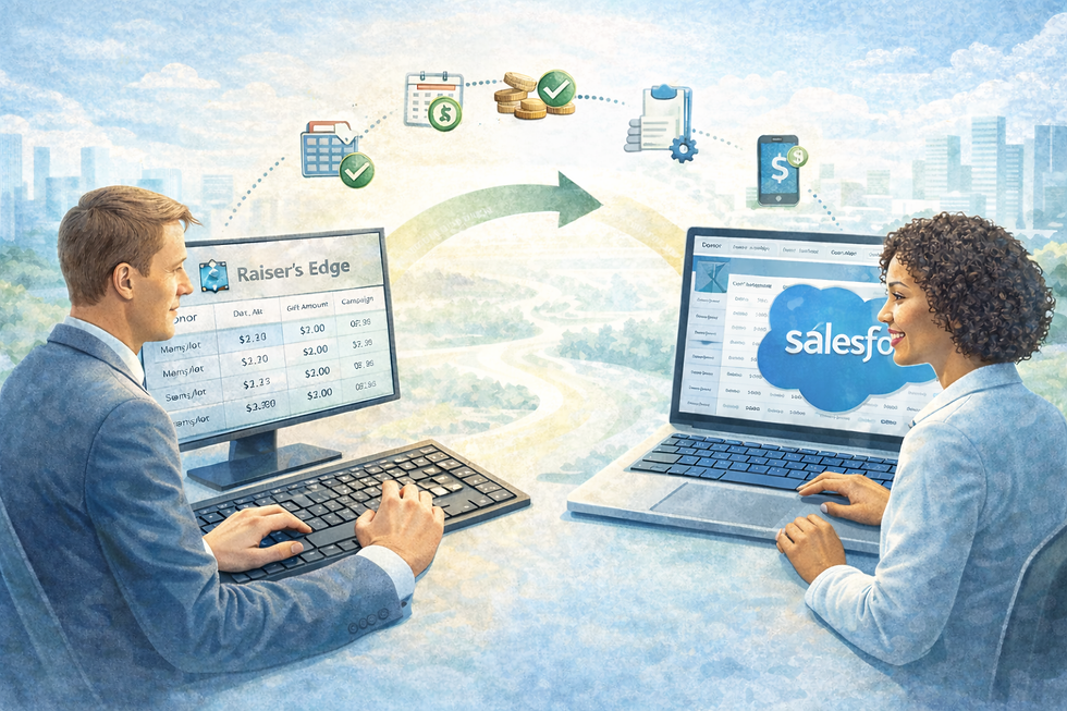 Gift Entry Workflows Transformed: How Modern Salesforce Processes Improve on Raiser's Edge Routines