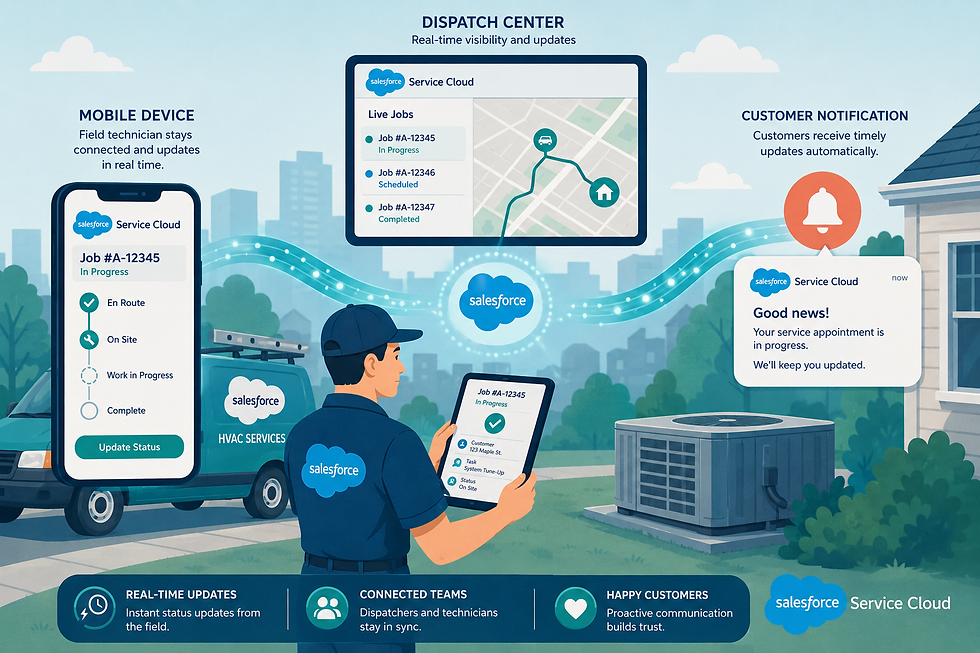 AI Agents in the Field: How Service Companies Are Using Agentforce to Close the Last-Mile Communication Gap