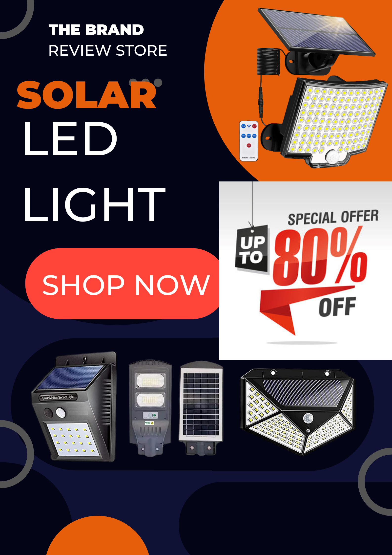 Solar LED Light Available best price 80% discount.