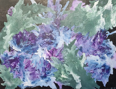 Series of abstract flowers 1/2 