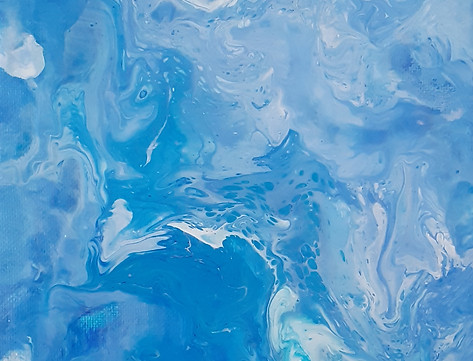 Abstract blue 1/2