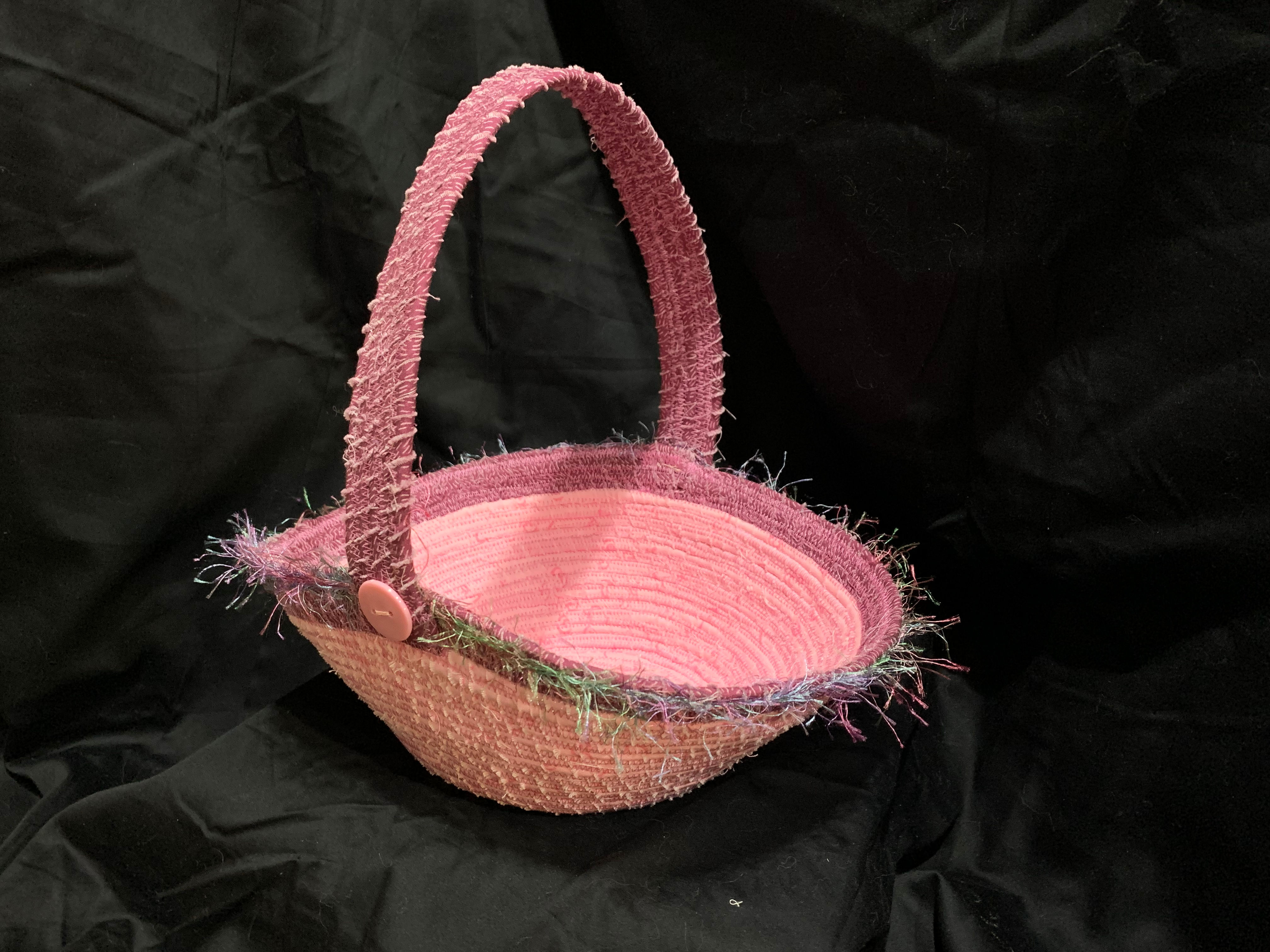 Fiber Basket-Pink and Purple