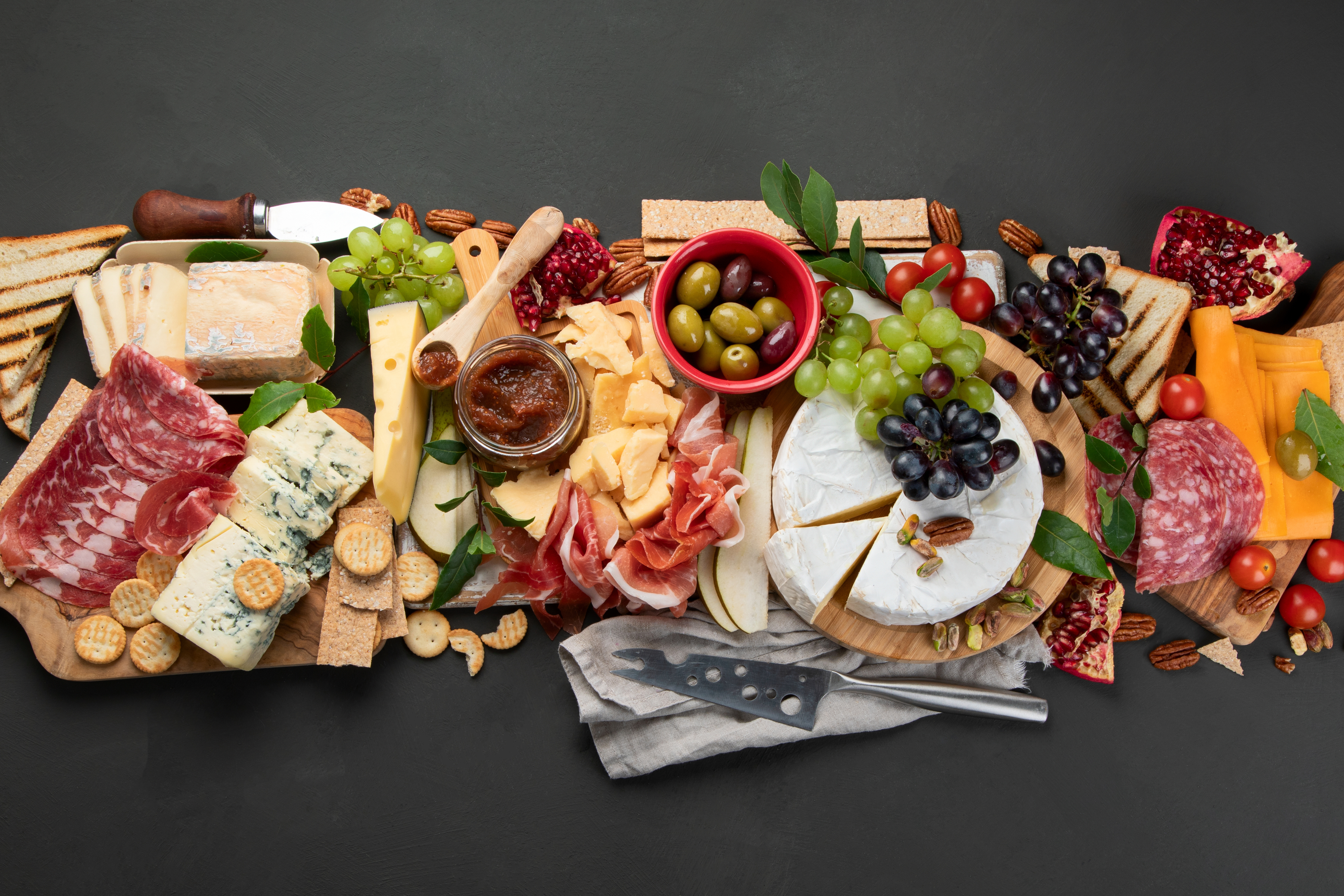 Arranged Food and Objects