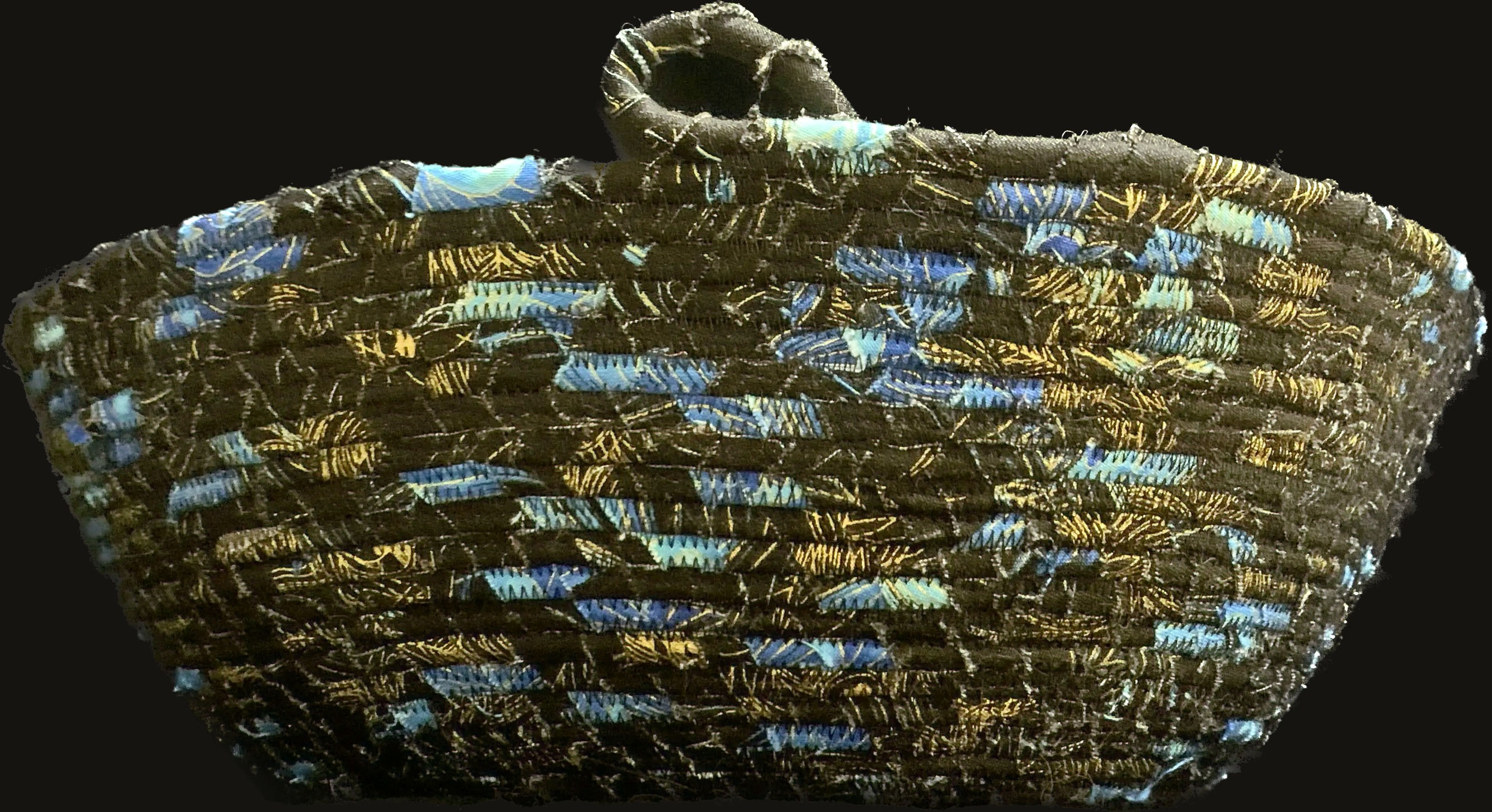 Fiber Bowl - Peacock and River