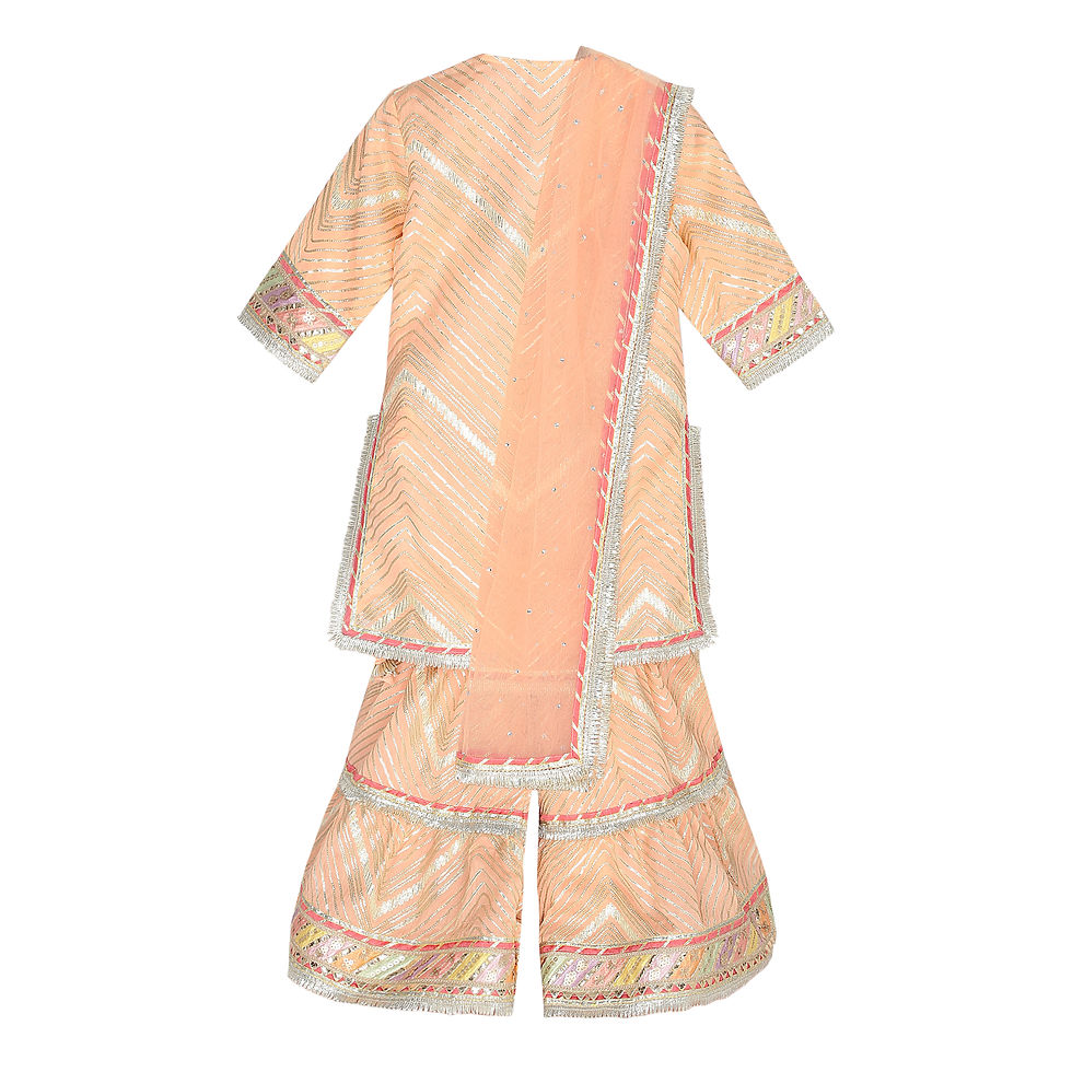 Thumbnail: Peach Chinnon Sharara