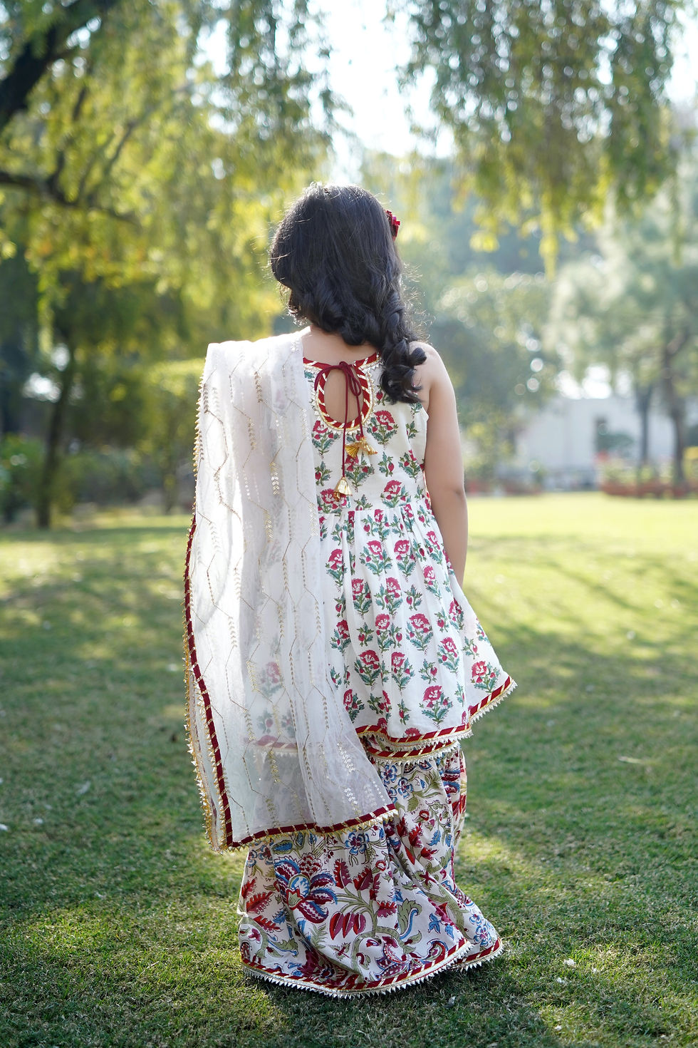 Thumbnail: Amaranth Sharara Set