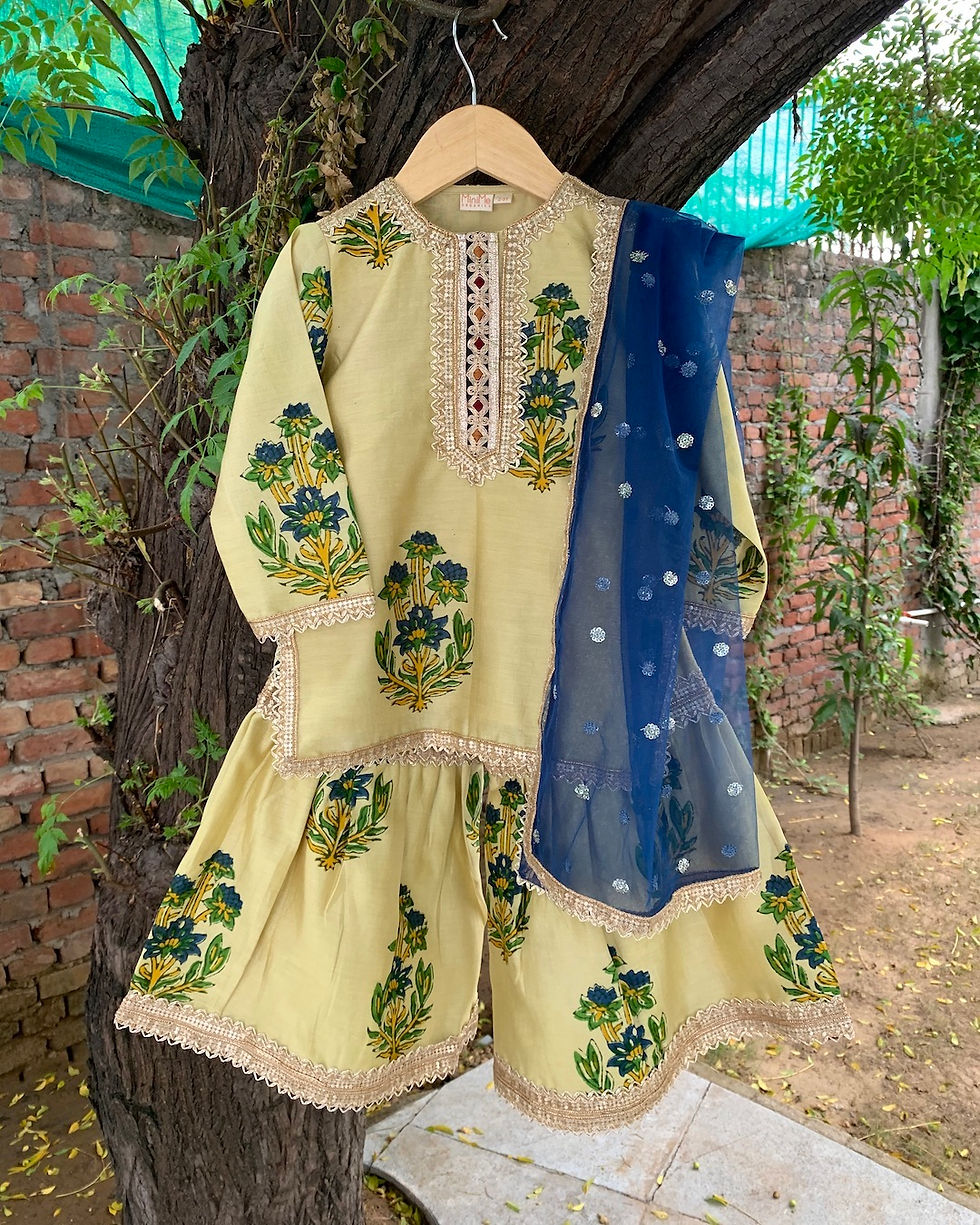 Thumbnail: Citrine Sharara Set