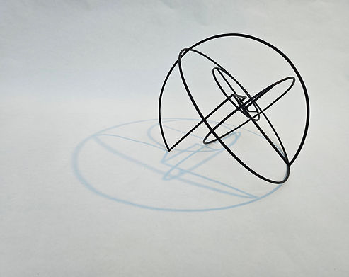 Jacky Oliver 'Circles VIII' (2023) Patinated Steel 24.5cm x 24.5cm x 21.5cm .1.jpeg